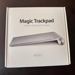 Apple Magic Trackpad Wireless Multi-Touch Silver Aluminum Model A1339 w/biz